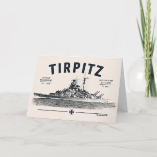 Battleship Tirpitz Greeting Card