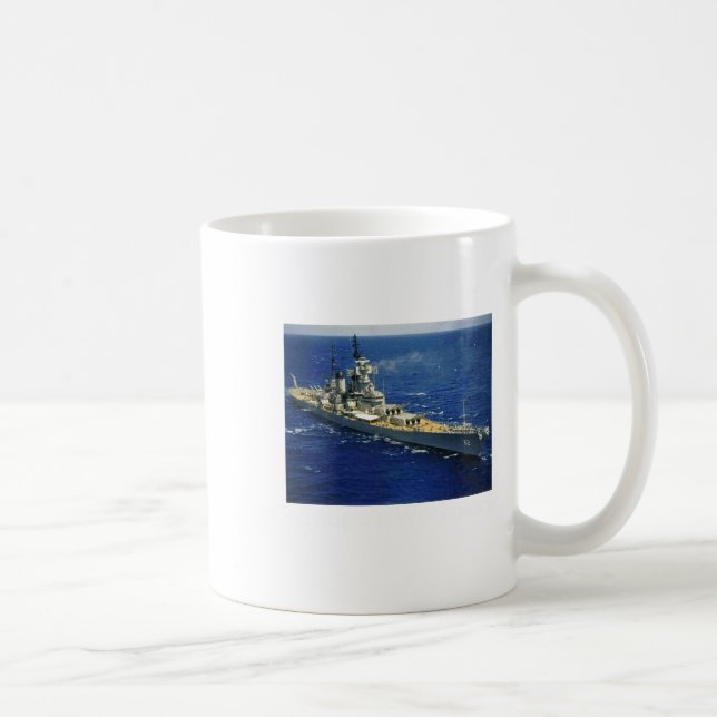 Battleship Uss New Jersey  Coffee Mug (Right)