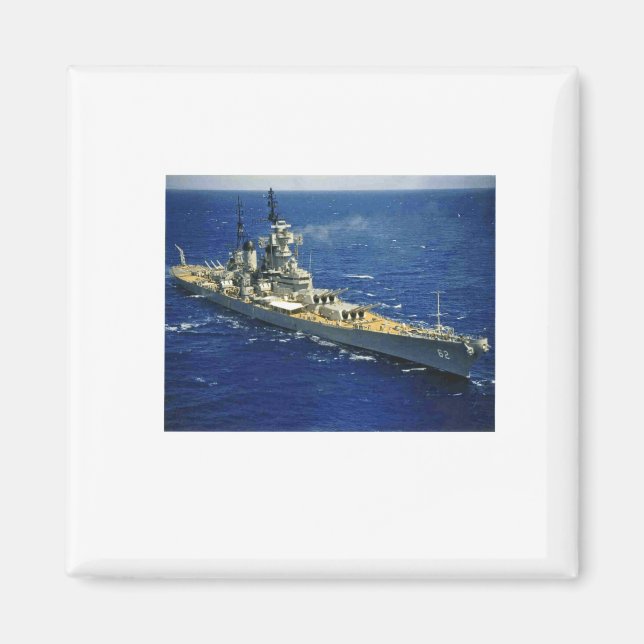 Battleship Uss New Jersey  Magnet (Front)