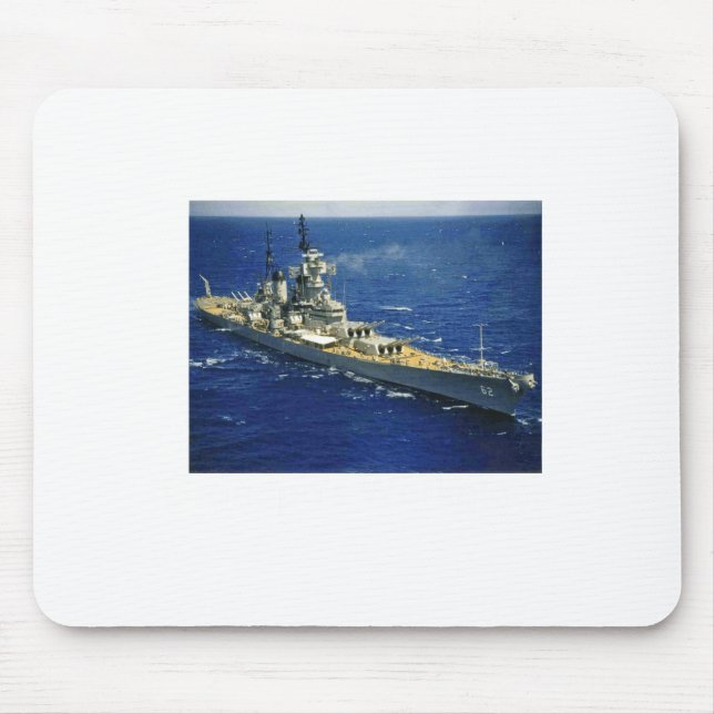 Battleship Uss New Jersey  Mouse Pad (Front)