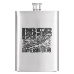 Battleship Washington Flask
