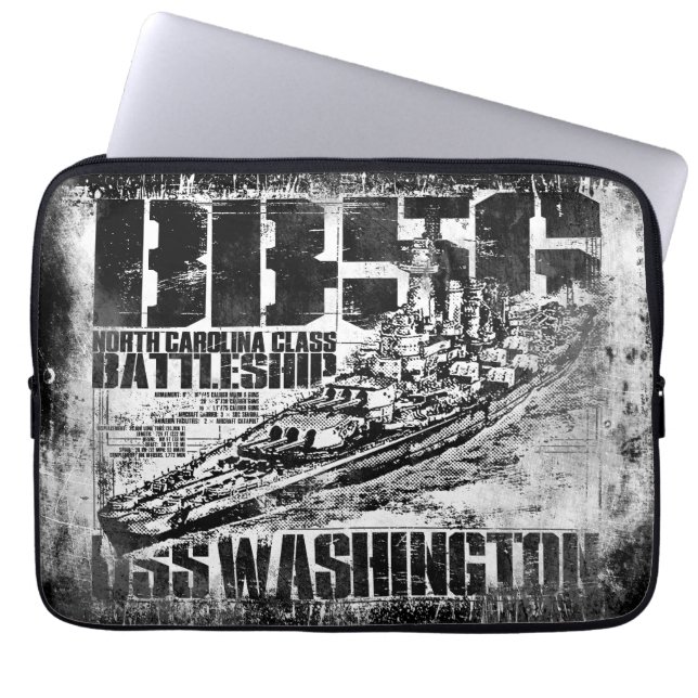 Battleship Washington Laptop Computer Sleeves (Front)