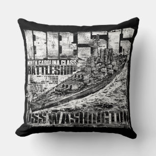 Battleship Washington Pillow