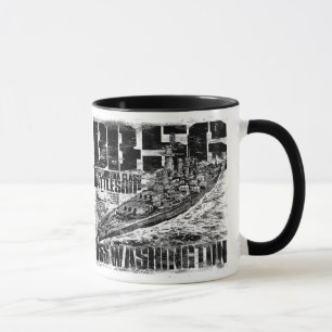 Battleship Washington Ringer Mug
