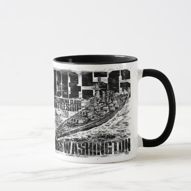 Battleship Washington Ringer Mug (Right)