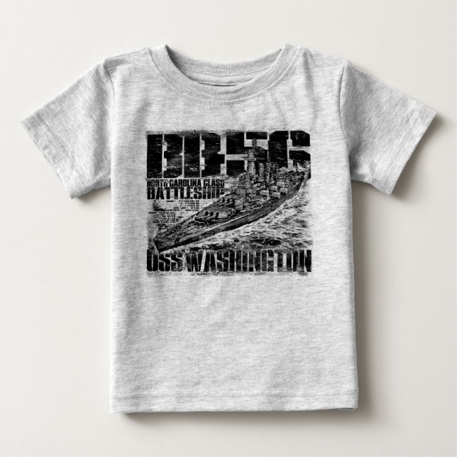 Battleship Washington T Shirt (Front)