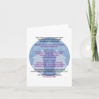 Battling Wolves Card