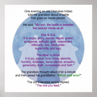 Battling Wolves Poster