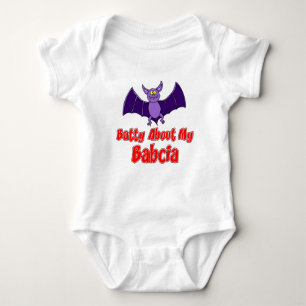 Batty About My Babcia Baby Bodysuit