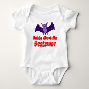 Batty About My Bestemor Baby Bodysuit