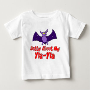 Batty About My Yia-Yia Baby T-Shirt