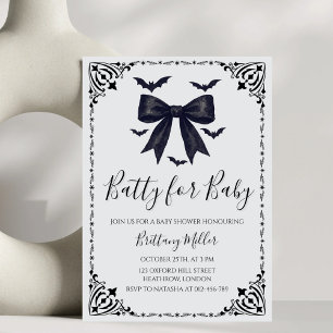 Batty for Baby Halloween Baby Shower Invitation