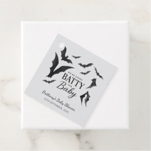 Batty For Baby Halloween Bats Baby Shower Favour Tags