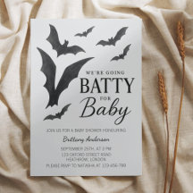 Batty For Baby Halloween Bats Baby Shower