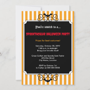 Batty Halloween Party Invitation