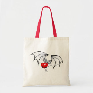 Batty Heart Tote Bag