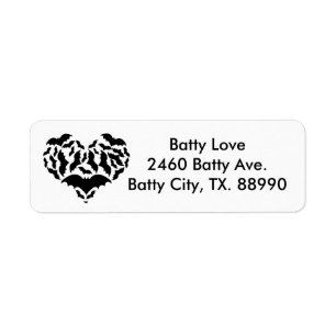 Batty Love Return Address Label