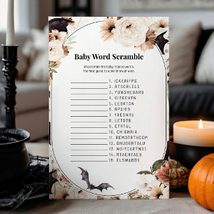 Batty Over Baby Halloween Baby Word Scramble Game