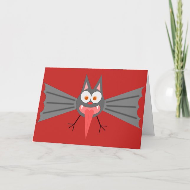 Batty Valentine's Day Holiday Card (Front)