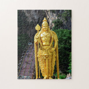 Batu Caves Buddha Statues-Malaysia. Jigsaw Puzzle