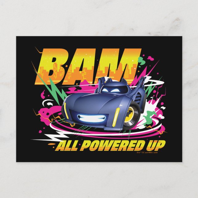 Batwheels™ Bam - All Powered Up Postcard (Front)