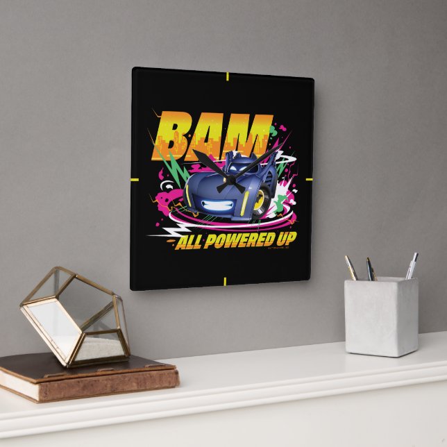 Batwheels™ Bam - All Powered Up Square Wall Clock (Office)