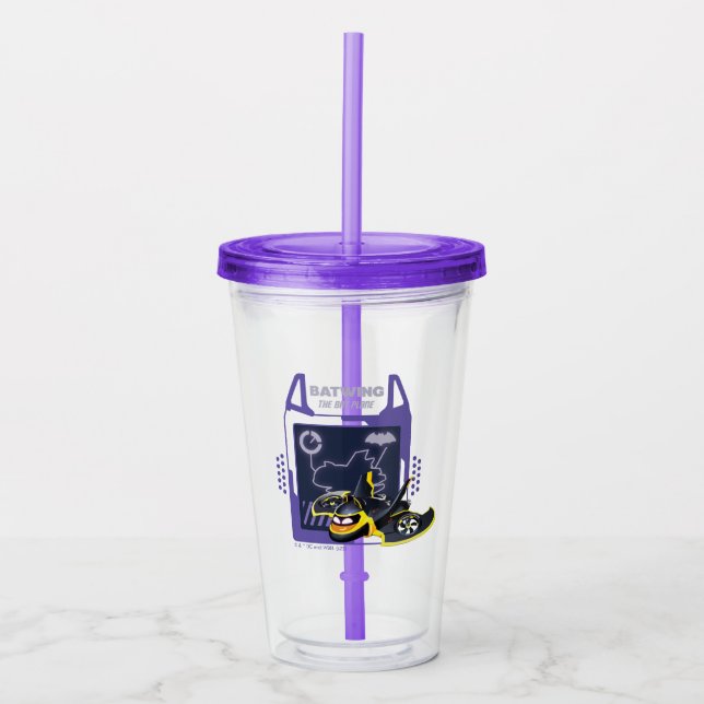 Batwheels™ Batwing - The Bat Plane Acrylic Tumbler (Front)