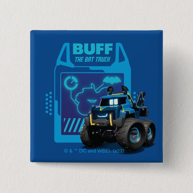 Batwheels™ Buff - The Bat Truck 15 Cm Square Badge (Front)
