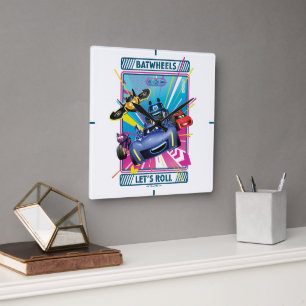 Batwheels™ - Let's Roll Square Wall Clock