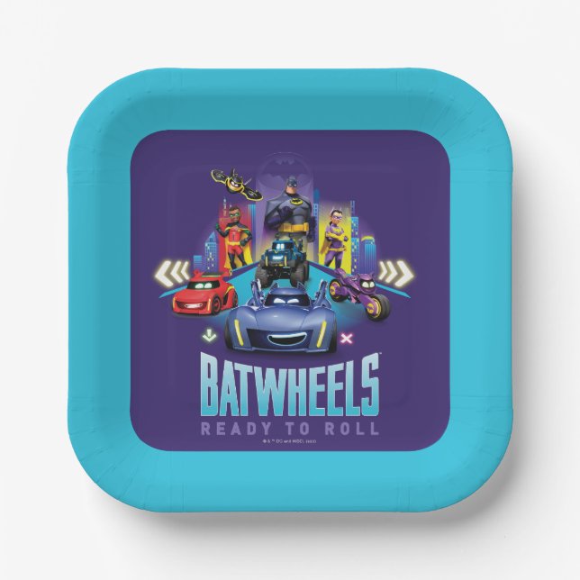 Batwheels™ - Ready to Roll Paper Plate (Front)