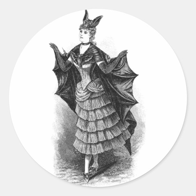 Batwoman 1899 classic round sticker (Front)