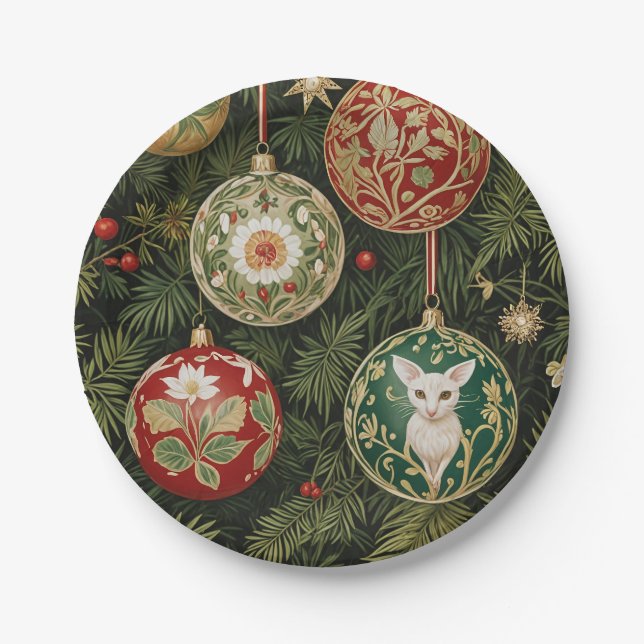 Bauble Brilliance Paper Plate (Front)