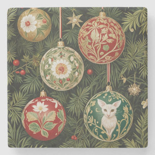 Bauble Brilliance Stone Coaster
