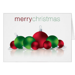 Bauble Christmas Card