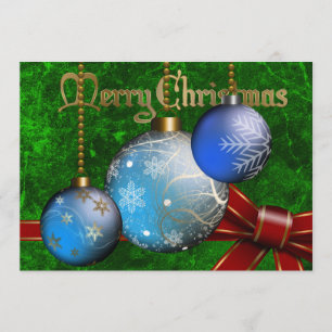 Bauble Christmas Invitation