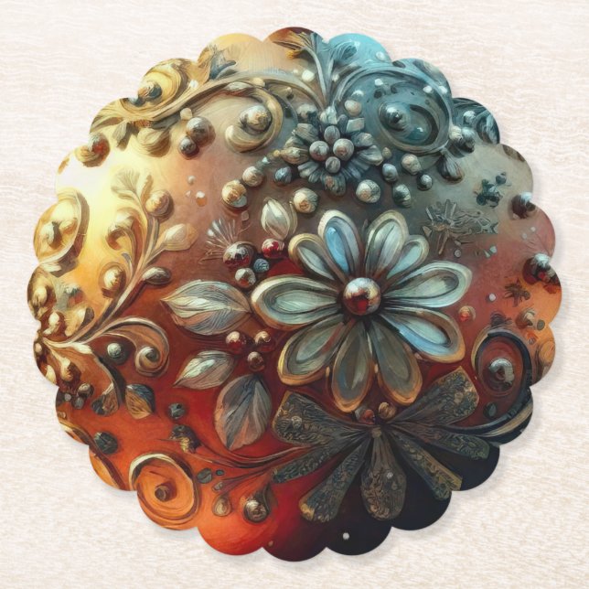 Bauble Paper Coaster (Front)