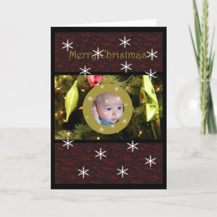 Bauble Window Christmas Card