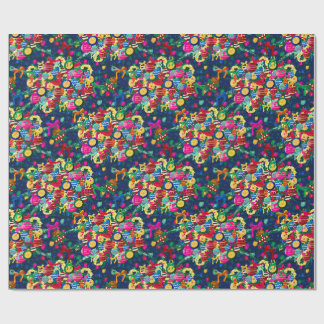 Baubles and Birds - Busy Holiday Wrapping Paper