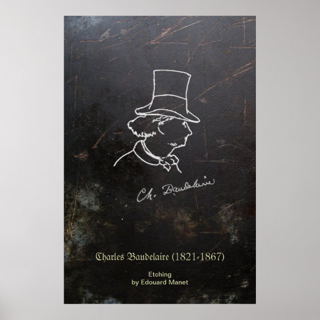 Baudelaire in Top Hat Poster (Front)