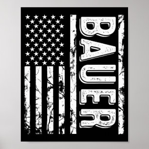 Bauer Last Name Funny Surname Team Bauer Family Re Poster