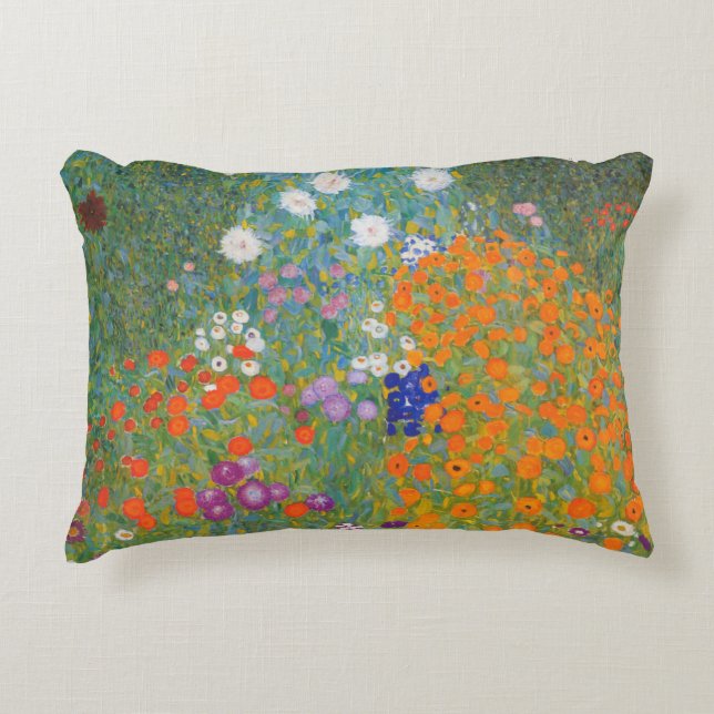Bauerngarten - Gustav Klimt Decorative Cushion (Front)