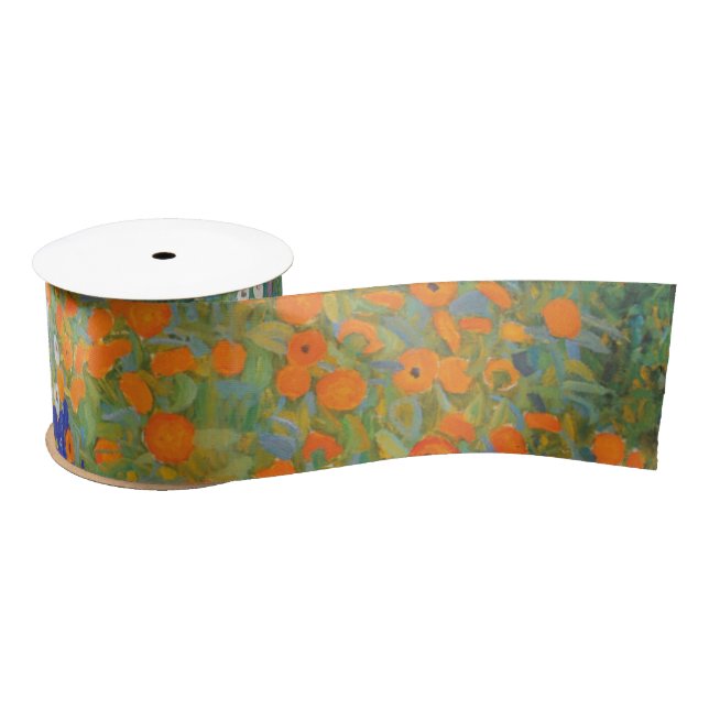 Bauerngarten - Gustav Klimt Satin Ribbon (Spool)