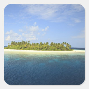 Baughagello Island, South Huvadhoo Atoll, 3 Square Sticker