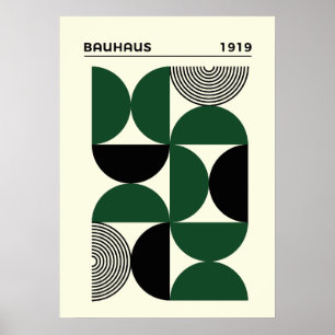 Bauhaus 1919 Geometric Circles Print, home decor