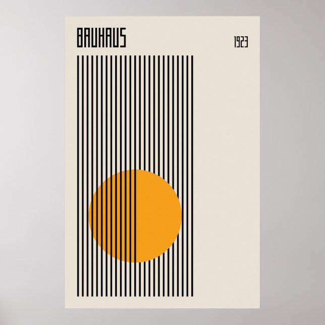 Bauhaus 1923 |  Retro Design Poster (Front)