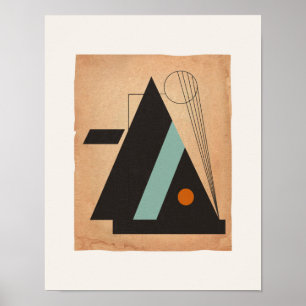 Bauhaus Abstract #3 Poster