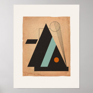 Bauhaus Abstract #3 Poster