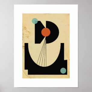 Bauhaus Abstract #6 Original Poster