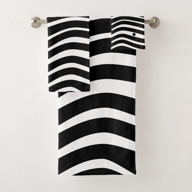 Bauhaus Abstract Bath Towel Set (Insitu)