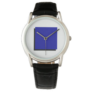 Bauhaus Art Composition Blue Square Watch